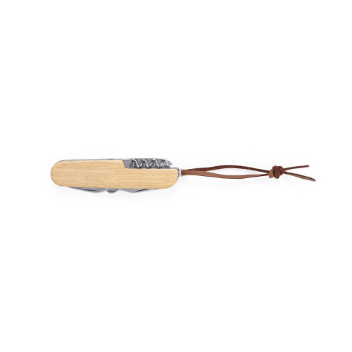 Карманный нож мультитул TITAN, бамбук/нержавеющая сталь (бежевый)