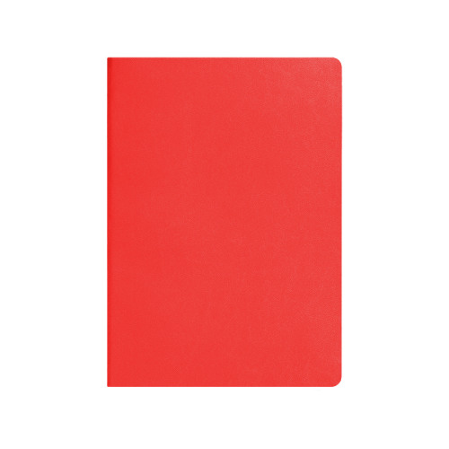 Ежедневник недатированный Tony, А5, красный, кремовый блок в линейку (красный)