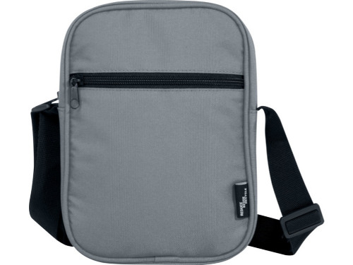Byron сумка через плечо из переработанных материалов по стандарту GRS объемом 2 л - Серый