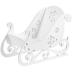 Декоративное украшение «Сани», белые