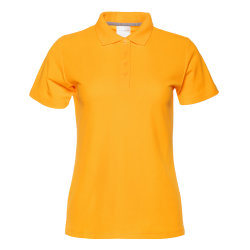 Рубашка поло женская STAN хлопок/полиэстер 185, 104W, жёлтый