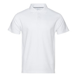 Рубашка поло мужская STAN хлопок/полиэстер 185, 104, белый