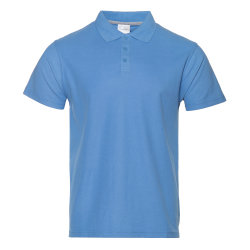 Рубашка поло мужская STAN хлопок/полиэстер 185, 04, голубой