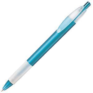 Ручка шариковая с грипом X-1 FROST GRIP (голубой, белый)