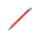 Ручка шариковая NUKOT, красный;  пластик со стружкой пшеничной соломы, хром; синие чернила (красный)