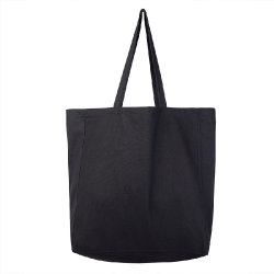 Большая сумка шоппер хлопковый MALL BIG 220 (черный)
