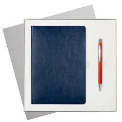 Подарочный набор Portobello/River Side синий (Ежедневник недат А5, Ручка)