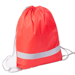 Рюкзак мешок RAY со светоотражающей полосой (красный)