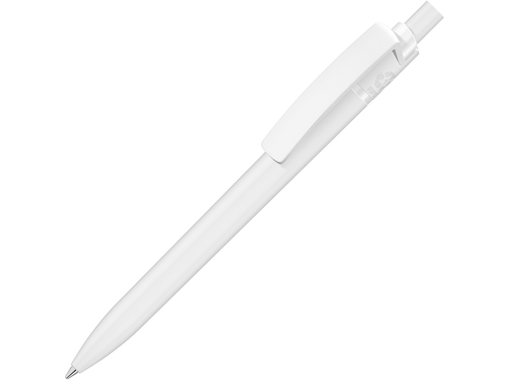 Ручка шариковая пластиковая из RPET RECYCLED PET PEN STEP F, белый