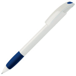 Ручка шариковая с грипом NOVE (белый, синий)