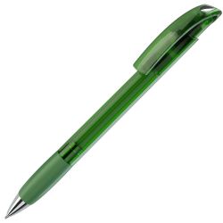 Ручка шариковая с грипом NOVE LX (зеленый, серебристый)