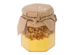 Сувенирный набор Мед с кедровыми орешками 250 гр