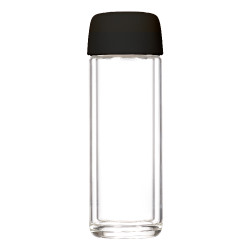 Бутылка стеклянная с двойными стенками, Bianca, 300 ml, черная