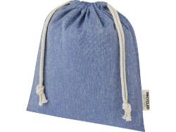Средняя подарочная сумка Pheebs объемом 1,5 л из хлопка плотностью 150 г/м², синий
