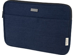 Чехол для 14-дюймового ноутбука Joey объемом 2 л из брезента, переработанного по стандарту GRS, темно-синий