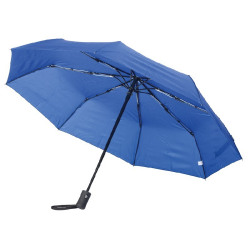 Ветроустойчивый складной зонт-автомат PLOPP (синий)