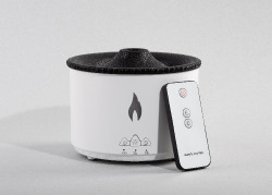 Увлажнитель воздуха "Smart Volcano"с пультом ДУ,  функцией ароматерапии и интерьерной подсветкой, белый с черным