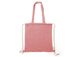 Рюкзак-мешок VARESE из переработанного хлопка, красный