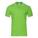 Рубашка поло мужская STAN с окантовкой хлопок/полиэстер 185, 04T, ярко-зелёный