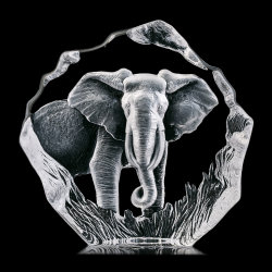 Скульптура "Слон", прозрачный
