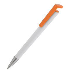 Ручка шариковая "Chuck", белый с оранжевым