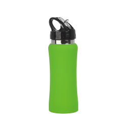 Бутылка для воды "Индиана" 600 мл, покрытие soft touch, зеленое яблоко