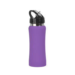 Бутылка для воды "Индиана" 600 мл, покрытие soft touch, фиолетовый
