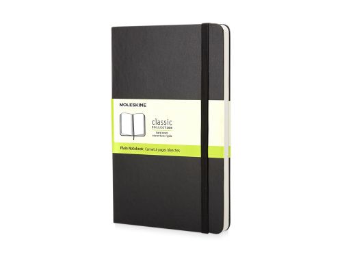 Записная книжка Moleskine Classic (нелинованный) в твердой обложке, Pocket (9x14см), черный