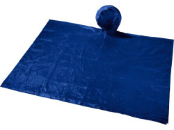 Складывающийся полиэтиленовый дождевик Paulus в сумке, темно-синий