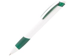 Ручка шариковая Соната, белый/зеленый