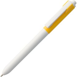 Ручка шариковая Hint Special, белая с желтым