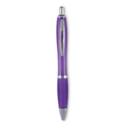 Шариковая ручка синие чернила (прозрачно-фиолетовый)
