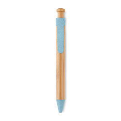 Ручка шариковая из бамбука (синий)
