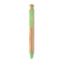 Ручка шариковая из бамбука (зеленый)