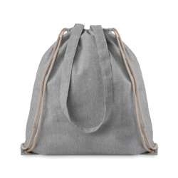 Рюкзак на шнурках из переработа (серый)