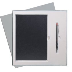 Подарочный набор Portobello/River Side  черный (Ежедневник недат А5, Ручка) беж. ложемент