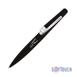 Ручка шариковая "Pluton", покрытие soft touch, черный