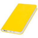 Универсальный аккумулятор "Softi" (5000mAh),желтый, 7,5х12,1х1,1см, искусственная кожа,пласт (желтый)