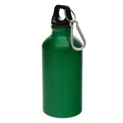 Бутылка для воды с карабином MENTO, 400мл (зеленый)
