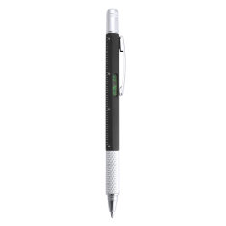 Ручка с мультиинструментом SAURIS, пластик, металл (чёрный)
