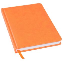 Ежедневник недатированный Bliss,  формат А5, в линейку (оранжевый)