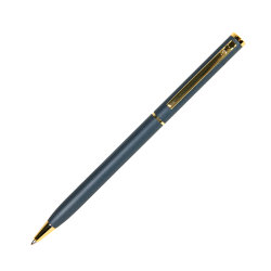 Ручка шариковая SLIM (сизый, золотистый)