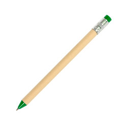 Ручка шариковая N12, рециклированный картон (зеленый)