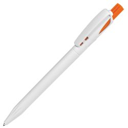 Ручка шариковая TWIN WHITE (белый, оранжевый)