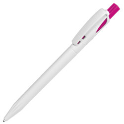 Ручка шариковая TWIN WHITE (белый, розовый)
