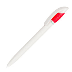 Ручка шариковая из биоразлагаемого пластика GOLF GREEN (белый, красный)