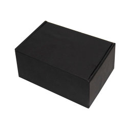 Коробка подарочная с ложементом, размер 20,5х13,5х8,5 см, картон, самосборная, черная (черный)