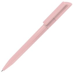 Ручка шариковая из антибактериального пластика TWISTY SAFETOUCH (светло-розовый)