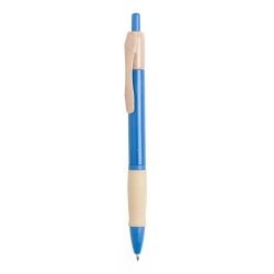 Ручка шариковая ROSDY, пластик с пшеничным волокном, синий (синий)
