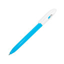 Ручка шариковая LEVEL, пластик (голубой, белый)